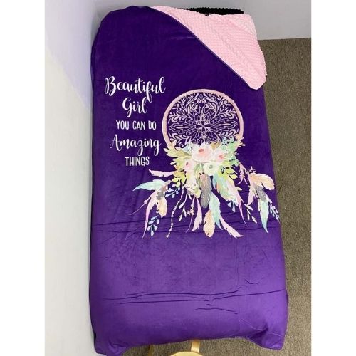 Floral Dreamcatcher Mink Blanket