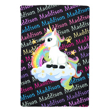 Load image into Gallery viewer, Baby Unicorn Mink Blanket
