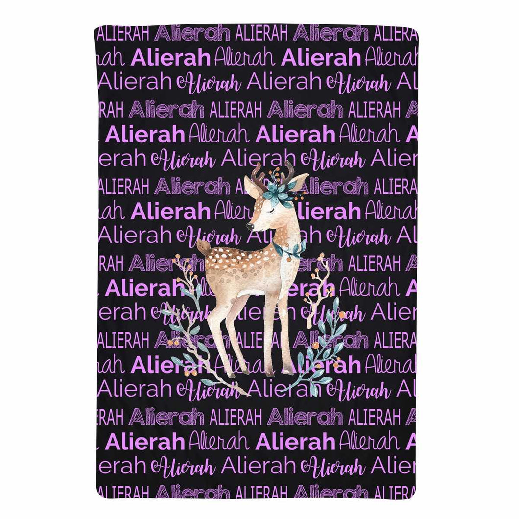Dearly Deer Mink Blanket